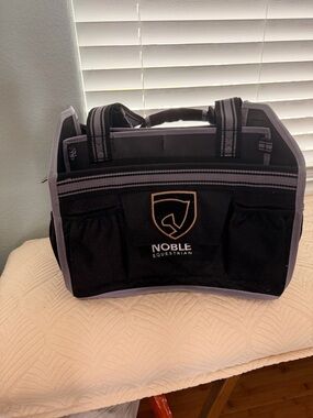 Noble Equestrian Black & Lavender Grooming Tote
